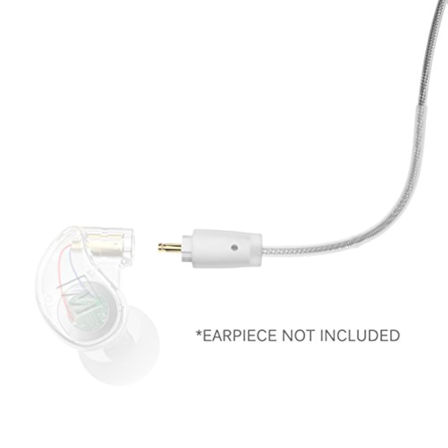 MEE audio MX PRO Series and M6 PRO Replacement Stereo Audio Cable (Clear), 51 in