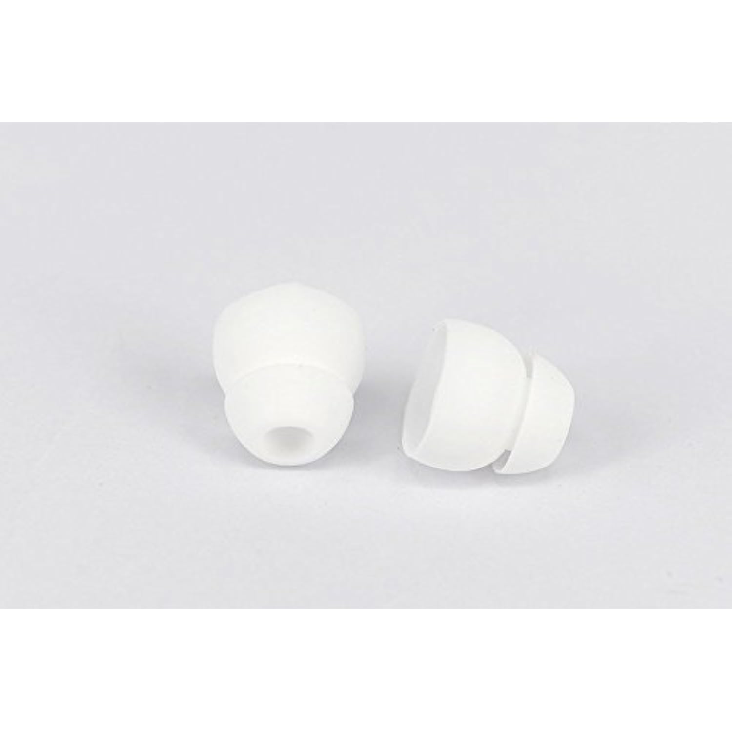 10Pcs Replacement Silicone Eartips Earbuds Eargels Compatible With Beats By Dr Dre Powerbeats 2 Wireless Stereo Earphones (Double Flange White)