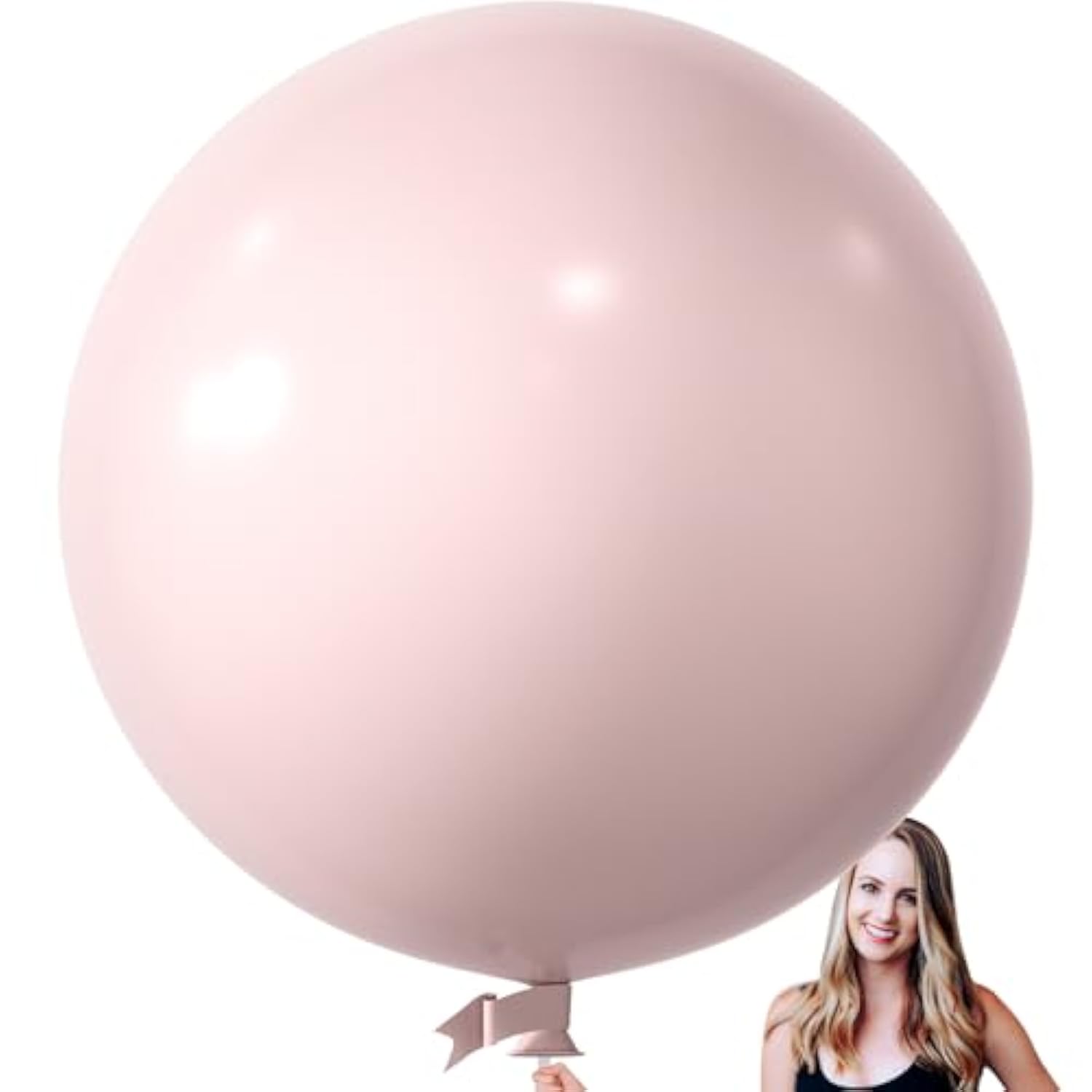 36 Inch Giant Retro Avocado Green Balloons, 6 Pack Large Round Retro Avocado Green Latex Balloons For Anniversary, Birthday, Christmas, Wedding, Baby Shower Party Decorations