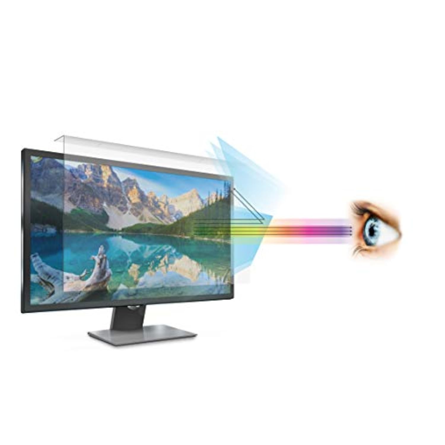 Anti Blue Light Screen Filter for 27 Inches Widescreen Desktop Monitor (Does NOT fit 27" iMac)