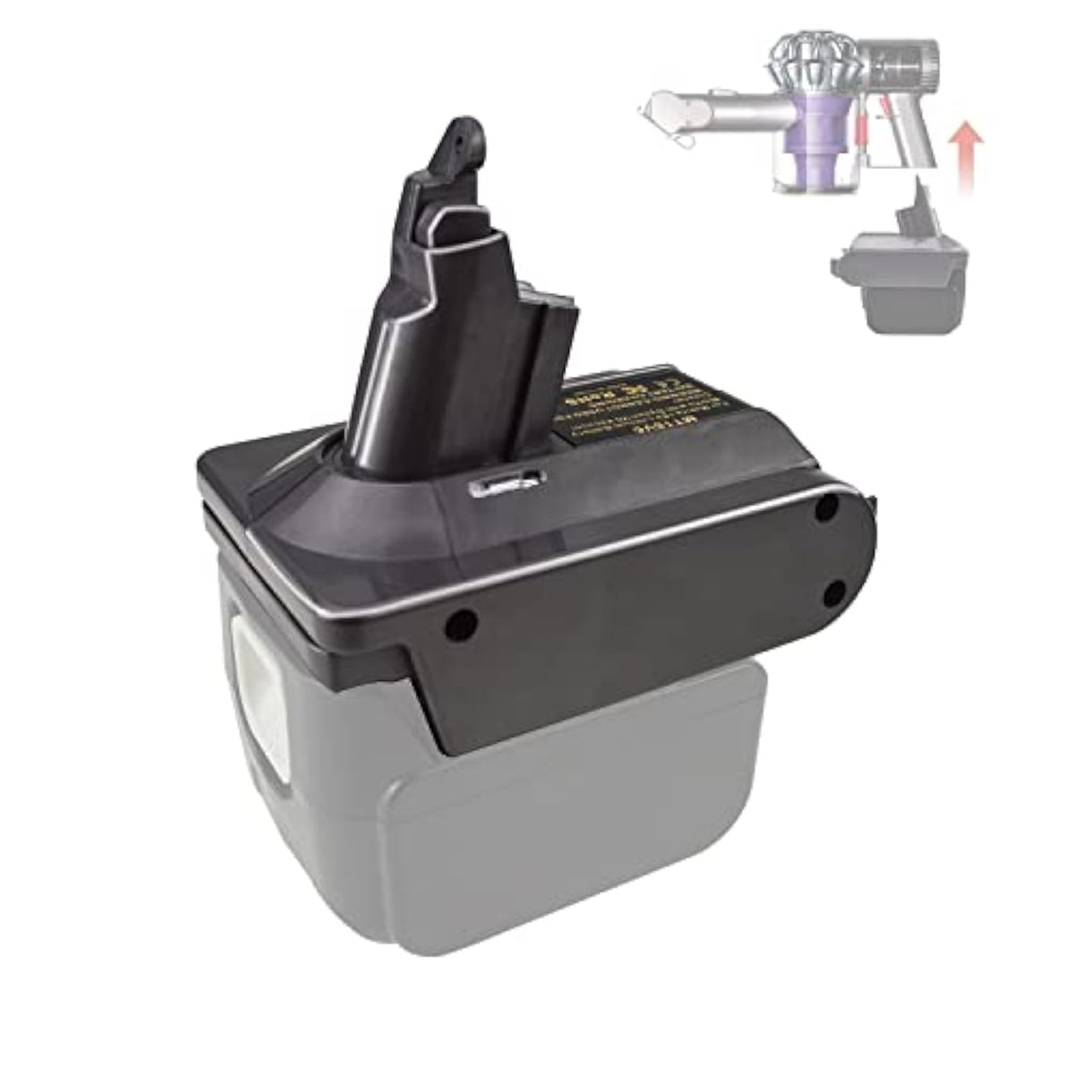 For Dyson V6 Battery Adapter, Mt18Dsv6 Converter For Makita 18V Bl1850 Bl1830 Bl1860 Batteries, Work For Dyson Vacuum Cleaner 21.6V V6 Absolute/Motohead/Animal+Fluffy/Mattress (Only Adapter)