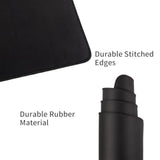 Gaming Mouse Pad For Desk Large Mousepad Gaming With Superior Micro-Weave Cloth, Extended Mousepad With Stitched Edges, Non-Slip Base, Water Resist Keyboard Pad For Office & Home, 31.5 X 12 In, Black