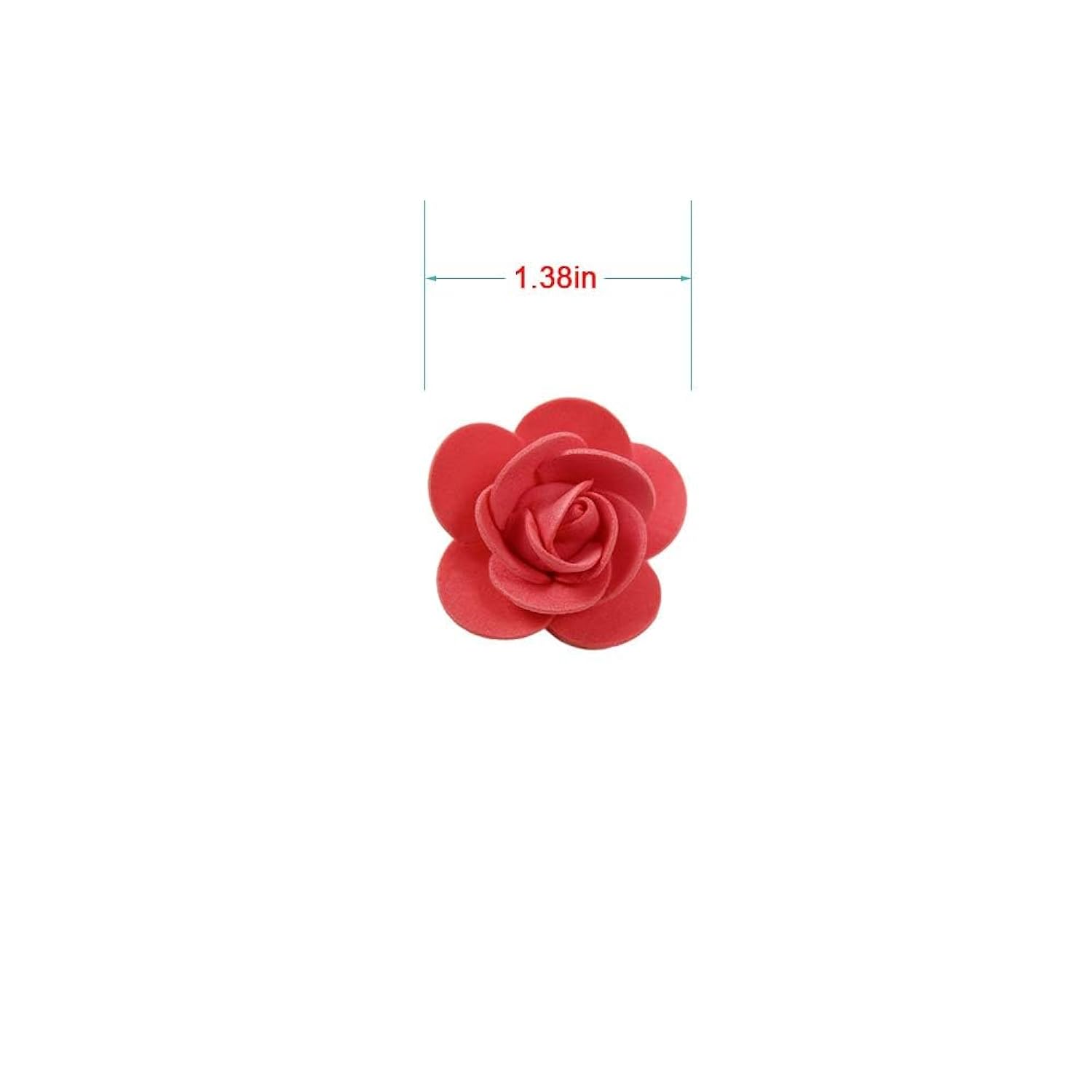 Foam Flowers Bulk, Artificial Flowers Foam Roses For Crafts, Diy Bear Gifts For Valentine'S Day, Birthday, Wedding Bouquets Decoration 3.5Cm/1.38In (White, 100Pcs)