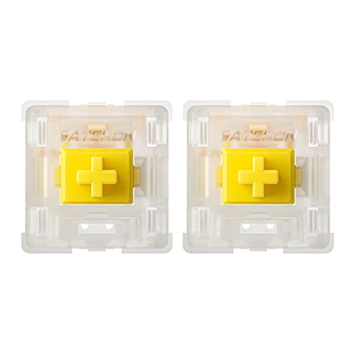 Gateron Milky Yellow Pro Switches, Pre-Lubed Linear 5 Pin For All Mx Mechanica