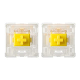 Gateron Milky Yellow Pro Switches, Pre-Lubed Linear 5 Pin For All Mx Mechanica