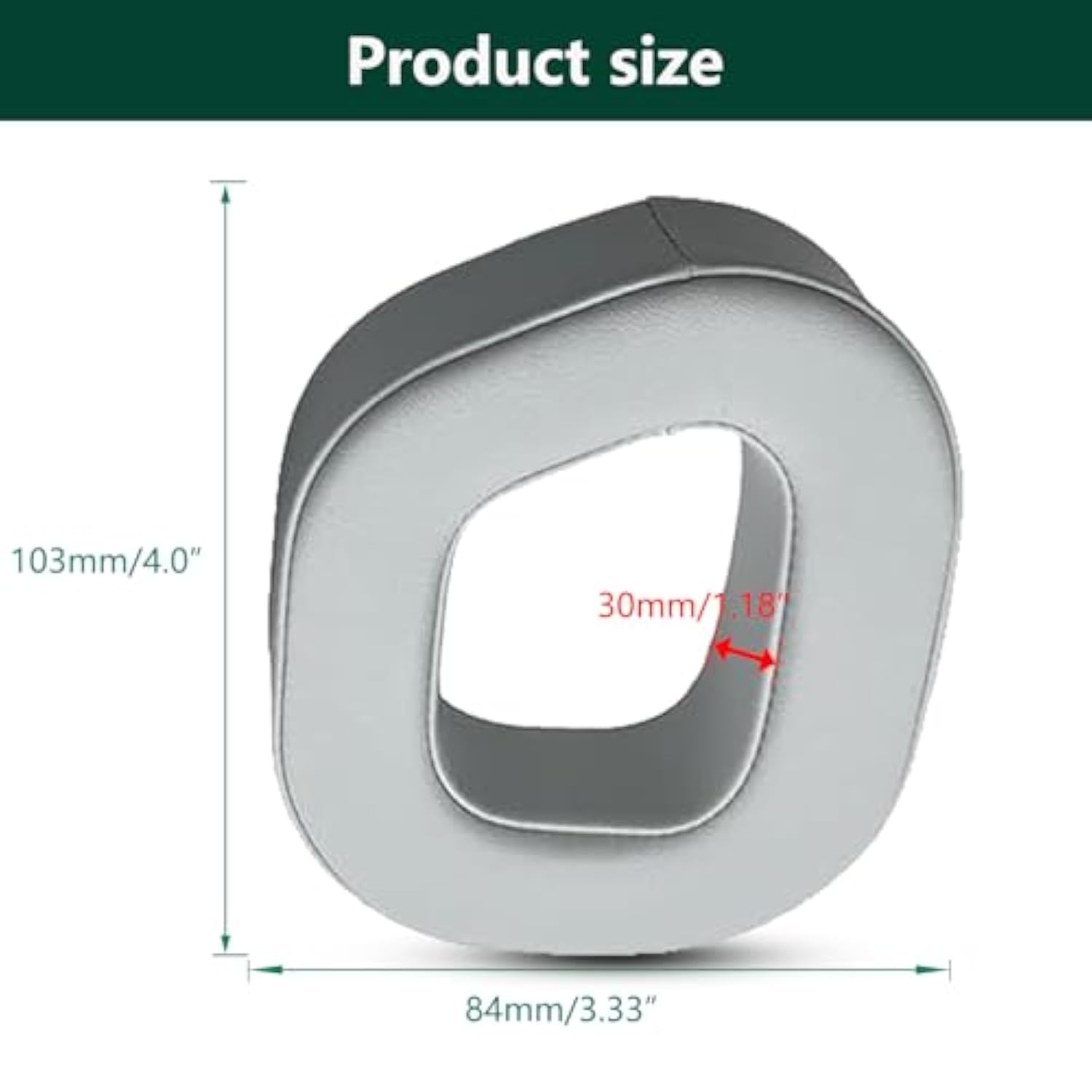 Replacement Ear Pads, Compatible With Corsair Hs80 Rgb Wireless/ Hs80 Rgb Wiredx Headphones, New Soft Protein Leather Combined With High-Density Memory Foam, Replacement Ear Pads (Gray)