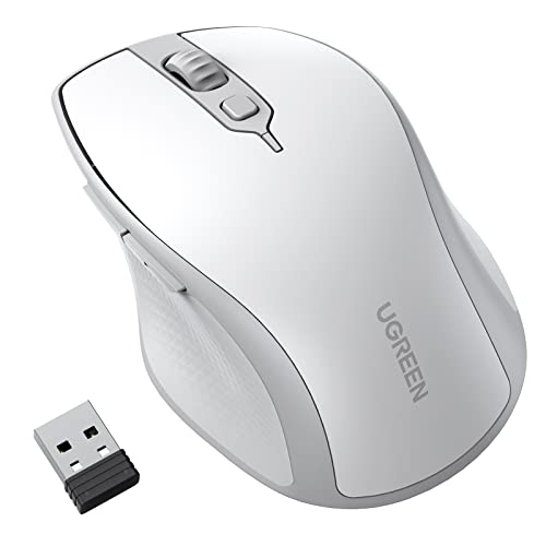 Wireless Ergonomic Bluetooth 5.0 Mouse For Laptop, 2.4G Cordless Mouse With Usb Receiver, 1000/1600/2000/4000 Dpi, 5 Buttons Silent Mice For Macbook, Pc, Desktop, Chromebook, Black