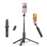 Magnetic Phone Tripod for iPhone, SK27 67" Extendable Selfie Stick with Remote, 360° Rotatable Cell Phone Tripod Stand, Strong Magnet Holder for