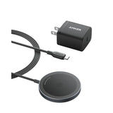 Anker MagSafe Charger Pad, MagGo iPhone 16 Wireless Charging Pad, Qi2 Certified 15W Wireless Charger, Compatible with iPhone 16/16 Plus/16 Pro/16 Pro Max/15/14/13/12 Series (USB-C Adapter Included)