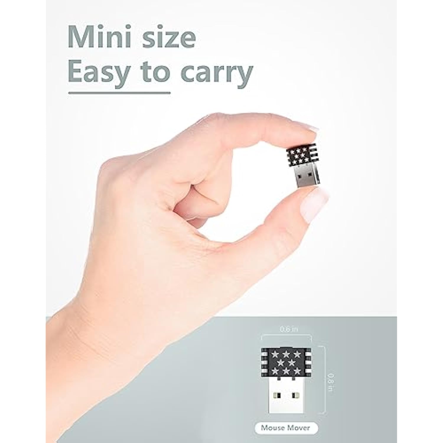 Mouse Jiggler Undetectable,Mouse Mover Device Has Two Swing Modes Jiggle And M