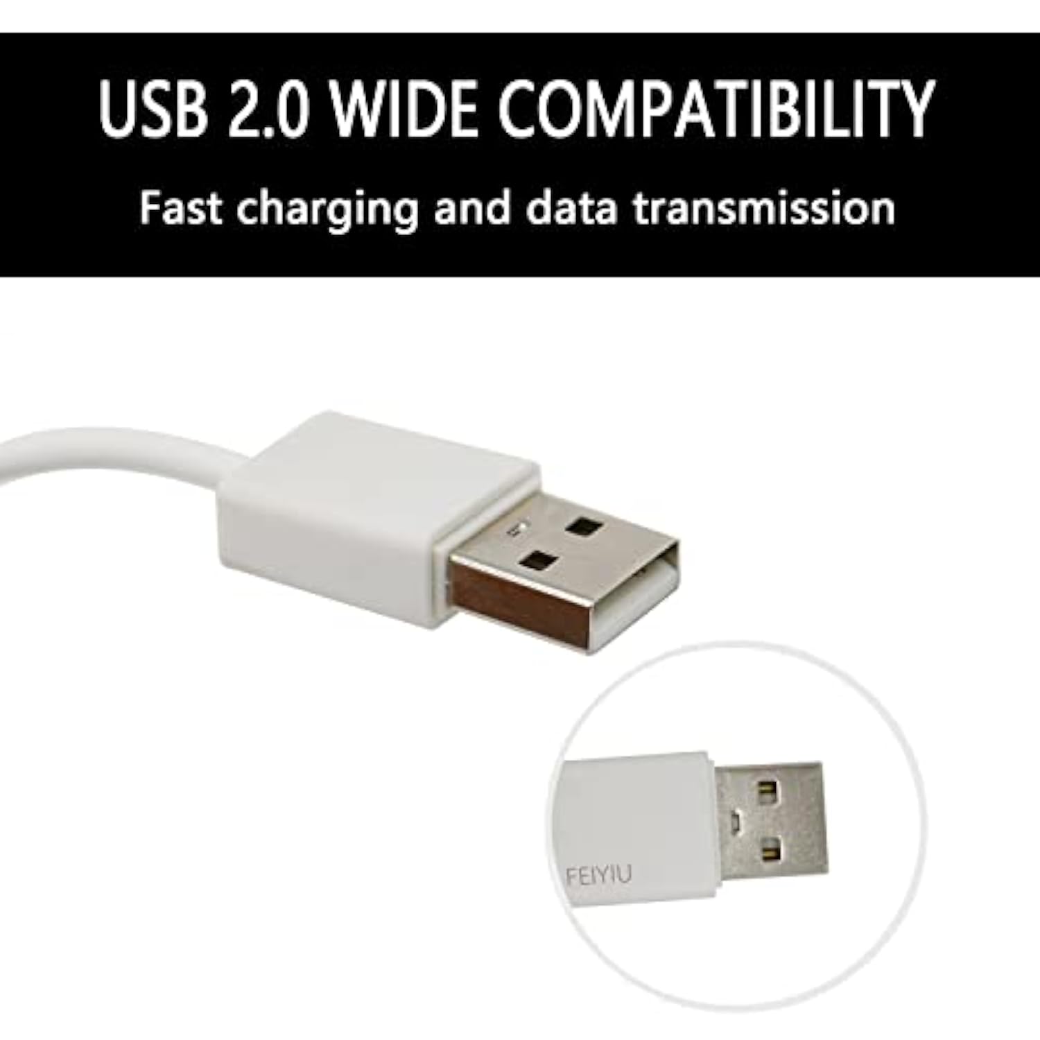 Charger Charging Cable Cord Compatible With For Beats By Dr Dre Studio Solo 3 2 2.0 Powerbeats 3 2 Wireless Headphone Earphone, Pill Speakers (White)