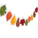 Felt Fall Leaf Garland - Double Layers Felt Leaves Banner, Fall Decorations For Mantle, Thanksgiving Decorations