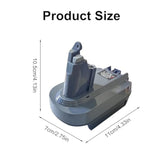 Adapter For Dewalt 20V Battery Compatible With For Dyson V6 Vacuum Cleaner, For Dewalt 20V Battery Series, Replacement For Dyson V6 Series Vacuum Cleaner Installation Parts.Only Battery Adapter
