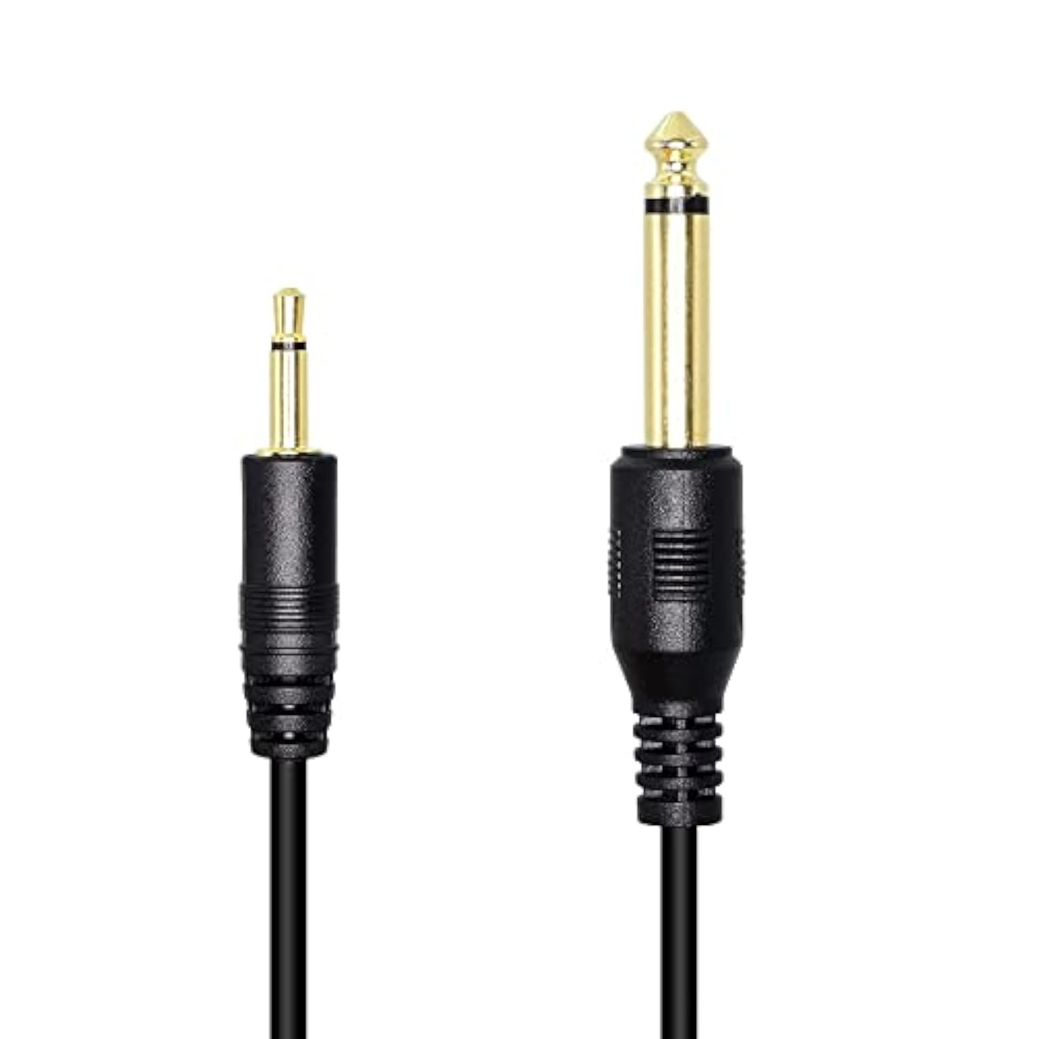 1/8" To 1/4" Ts Cable, Gold Plated 3.5Mm Mono Male To 6.35Mm Mono Male Audio Cable For Amplifier, Speaker,Guitar(2M/6.56Ft)