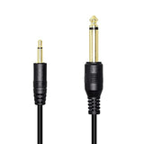 1/8" To 1/4" Ts Cable, Gold Plated 3.5Mm Mono Male To 6.35Mm Mono Male Audio Cable For Amplifier, Speaker,Guitar(2M/6.56Ft)