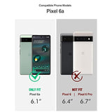 Guardian 6Ft Drop Tested Case For Pixel 6A 5G - Built-In Screen Protector, Full Body Hybrid Shockproof, Black/Clear