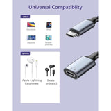 Usb C To Lightning Audio Adapter Cable Usb Type C Male To Lightning Hifi Audio Female Headphones Converter Fit With Iphone 16 15, Ipad Pro/Air, Macbook, Galaxy S23 S22, Pixel 7 6 (Not For Charge&Data)
