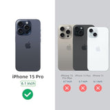 Compatible With Iphone 15 Pro Case With Card Holder And Wrist Strap Wallet Flip Cover For Iphone 15 Pro 6.1 Inch,Black