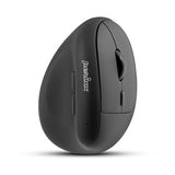 Perimice-608Ii Wireless Vertical Mouse, 2.4Ghz, 6 Buttons, Adjustable Dpi 800/1200/1600/2400, Right-Handed Design, Usb Receiver, Black