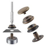 72 Pieces 15Mm Snap Fastener Kit Tool Snap Button Kit Snaps For Leathe