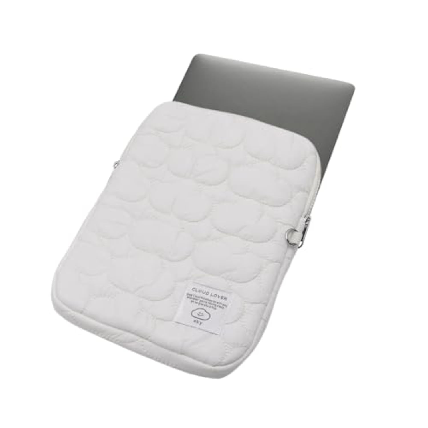 11-14 Inch Soft Quilted Laptop Sleeve Bag Ipad Protective Case Cute Cloud Tablet Cover Notebook Storage Bag For Women Girls