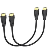 Short Hdmi Cable 1 Ft, 2-Pack 4K Uhd Hdmi Cables Male To Male Adapter For Arc