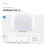 elago AW5 Compatible with AirPods Pro 3 Case Cover - Classic Retro Handheld Game Console Design Case, Carabiner Included [Light Grey]