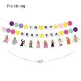Pre-Strung "In My Birthday Era" Banner – Friendship Bracelet Garland for Singer-Themed Parties & Photos