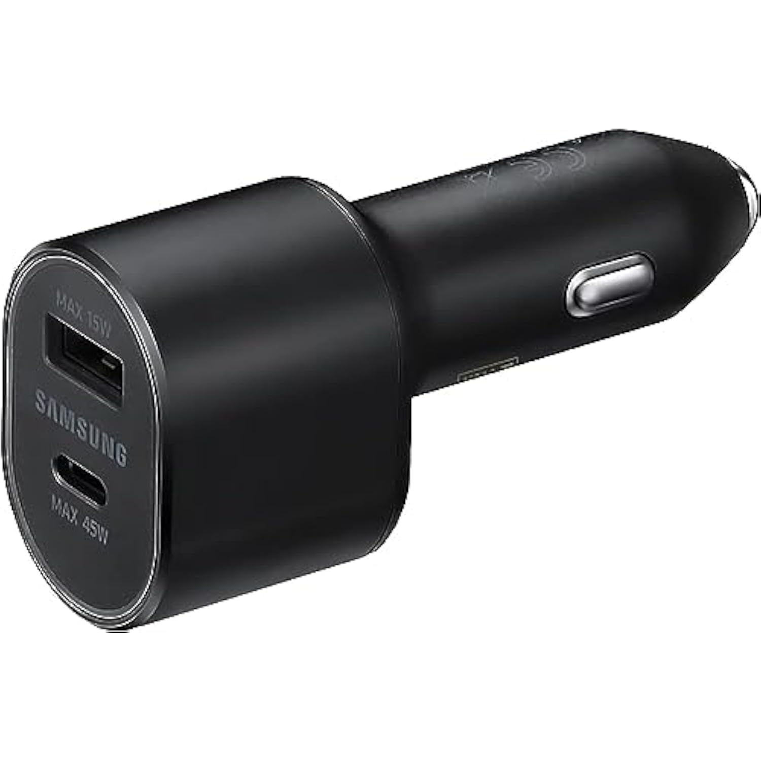 Samsung Super Fast Dual Car Charger (45W+15W) Dual Ports USB-C & USB-A - Black - EP-L5300XBEGWW