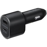 Samsung Super Fast Dual Car Charger (45W+15W) Dual Ports USB-C & USB-A - Black - EP-L5300XBEGWW