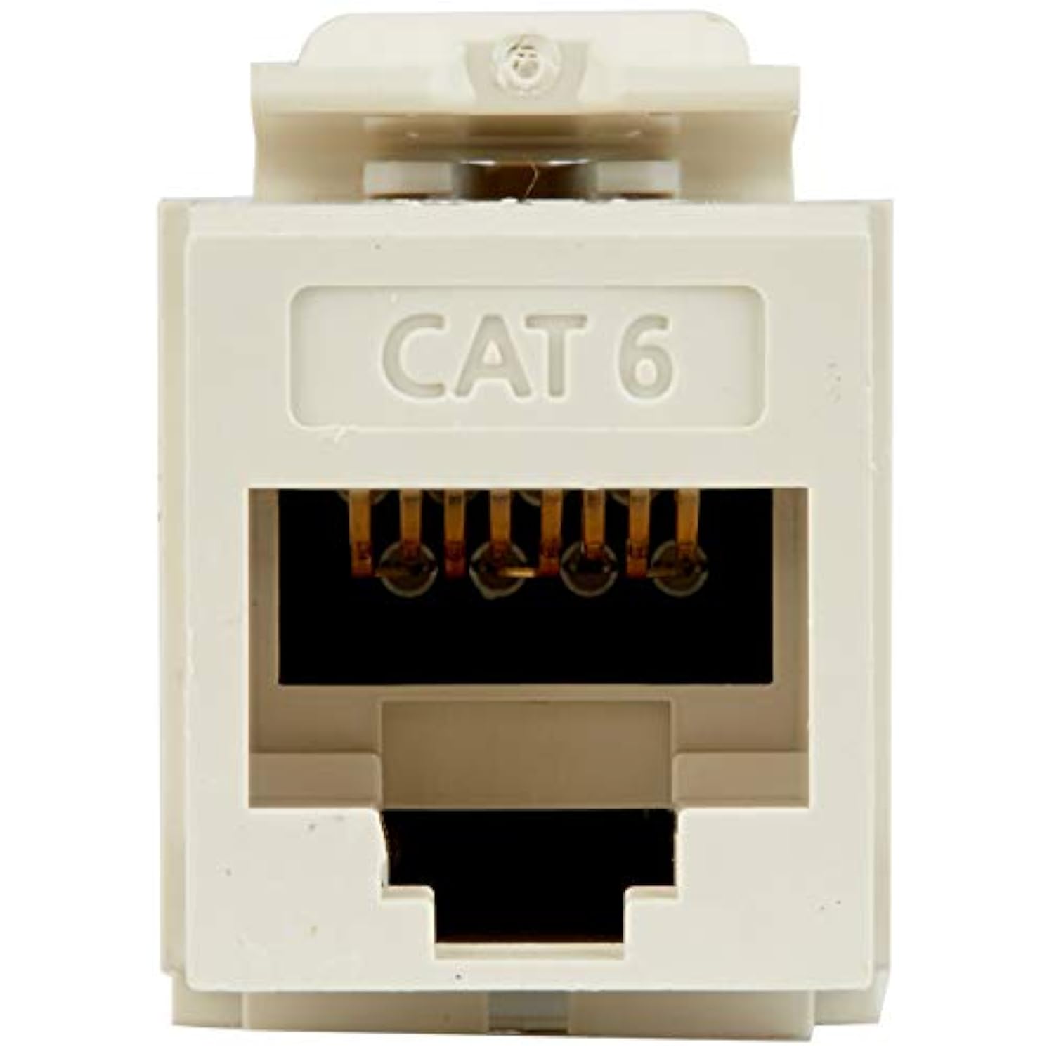 Leviton 61110-BT6 eXtreme 6+ QuickPort Connector, CAT 6, Light Almond, 25-Pack