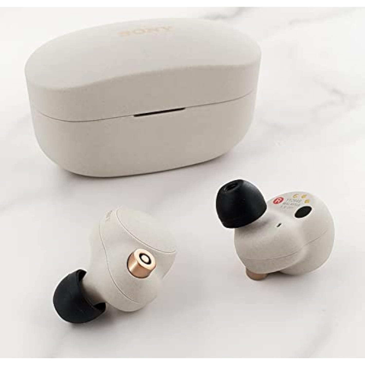 6 Pairs Replacement Ear Tips Buds For Wf-1000Xm5 / Wf-1000Xm3 / Wf-C700N / Wf-C500, Eartips Earbuds Flexible Soft Silicone Rubber Skin Accessories Compatible With Sony Wf-1000Xm4 - S/M/L Black