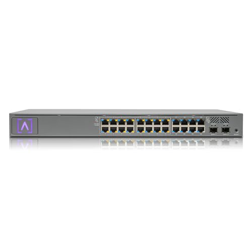 S24-Poe Cloud-Managed Poe+ Switch W/ 24 Gigabit Ethernet Ports And 2 Sfp+ Ports, Power Over Ethernet On 16 Ports, 240W Poe Budget, 2 Sfp+ Ports Support Up To 10 Gbps Fiber/Copper Connections