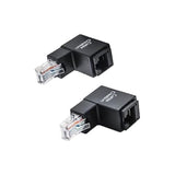 2 Pack Ethernet Adapter, CableCreation Cat5e/Cat6 Up Angle Ethernet Adapter, 9