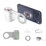 Phone Camera Grip MOCA ARCO for Video Recording with Thumb Rest Area Design for iPhone Pro Max, with Enhanced Phone Mount & Detachable Remote for
