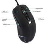 Usb Optical Heated Computer Mouse Advanced Heated Buttons (Black)