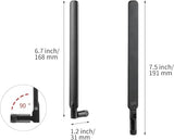 High Gain Long Range Dual Band Wifi 2.4Ghz 5Ghz 5.8Ghz Mimo Replacement Antenna For Furrion Vision S/Amtifo/Dohonest/Auto-Vox Vehicle Back Up Rv Camera Boost Wireless Signals (2 Pack),