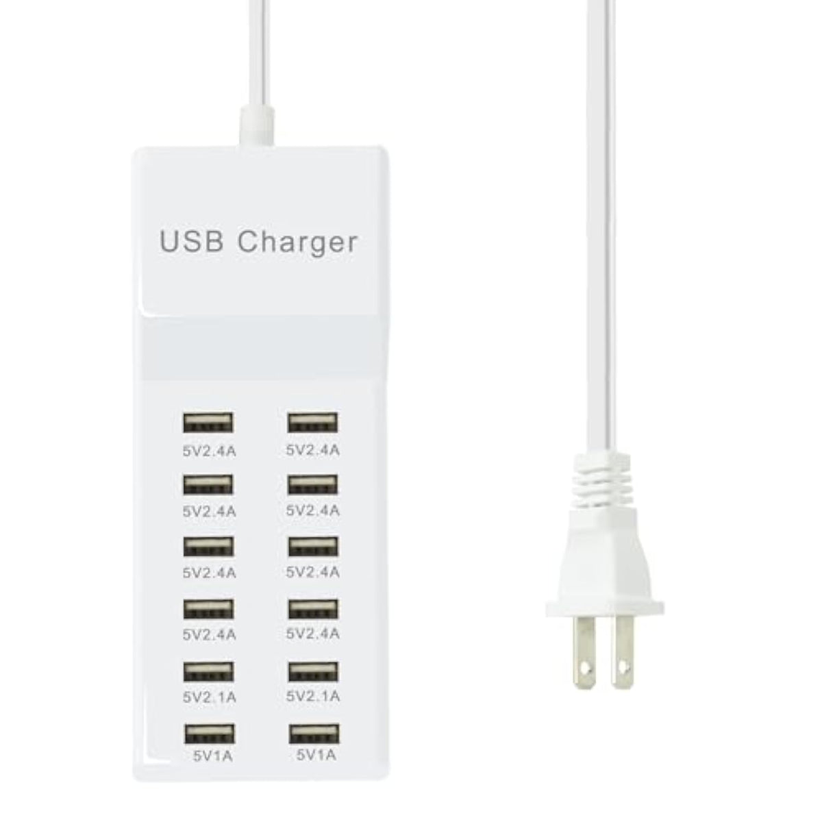 Usb Charger 12 Port Usb Charging Station Charging Hub With Fast Charging Usb Wall Charger For Multiple Devices Usb Charging Port Compatible With Cell Phones Tablets Laptops