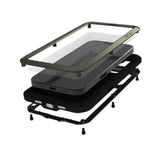 Military Rugged Case For Iphone 16 Pro , With Tempered Glass Screen Protector, Shockproof Dustproof Scratch Proof Hybrid Metal And Silicone Gel Heavy Duty Full Body Cover For Iphone 16 Pro