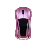 Wireless Sports Car Mouse, Wireless Desktop Laptop Computer Mouse 2.4Ghz Optical Mice For Yfnd (Pink)