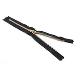 9" Pants Brass Zipper #4.5- Black (3 Zippers)