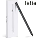 Ipad Stylus Pencil(5 Extra Tips) With Magnetic Attachment,Usb-C Faster Charge,Tilt Sensitivity Palm Rejection,Compatible With2018-2025 Ipad Prom4/12.9/11,Air M3/M2/3/4/5,Ipad6-11,Mini5/6/7Gen?Black?