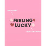 Feeling Lucky Sparkle Banner - 5 Ft. | Bachelorette Decoration, Birthday Party Sign, Casino Decor, Girl Cocktail Backdrop, Vegas Photo Booth Background
