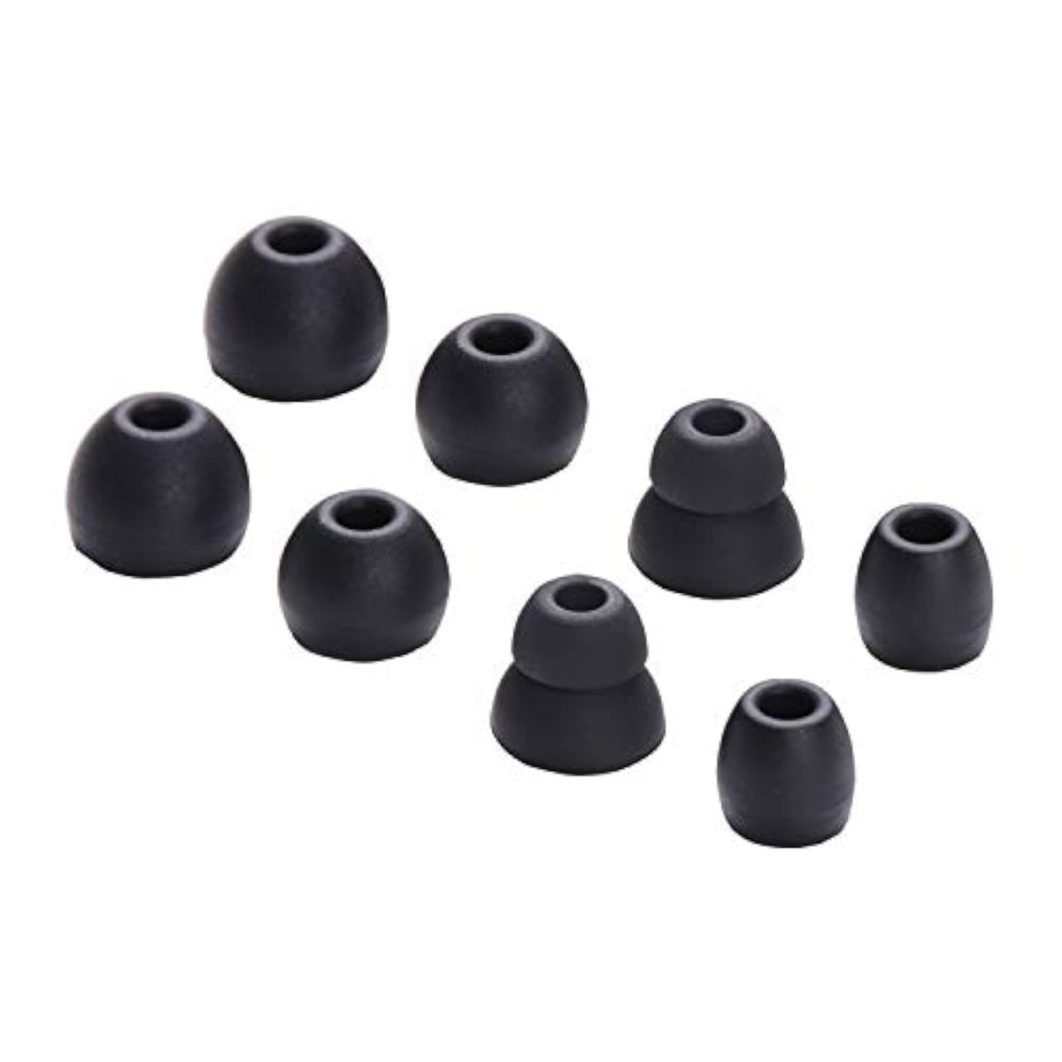 4-Pair Black Silicone Eartips Replacement for Powerbeats Pro Wireless Earbuds