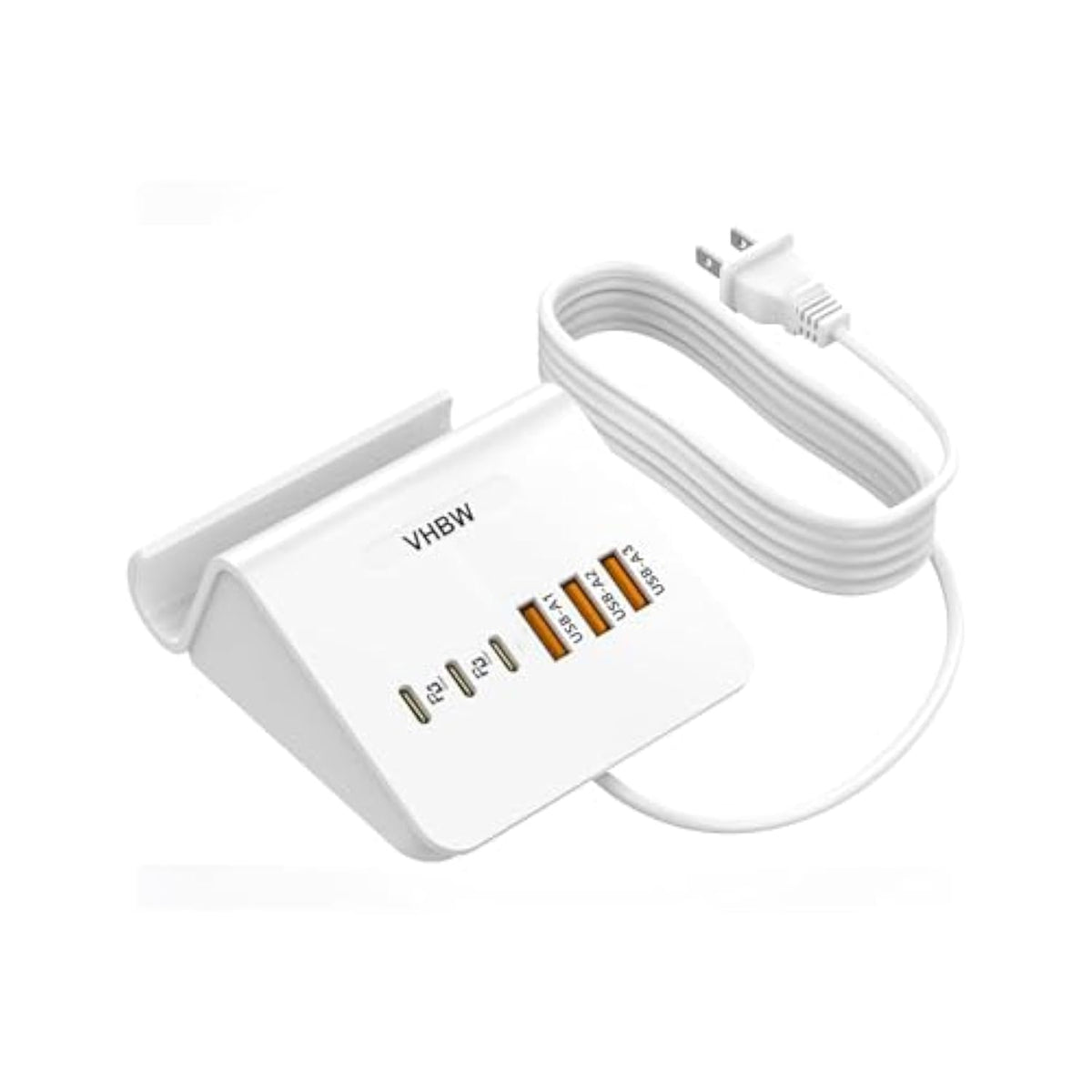 Usb C Charger Block,6 Port 3A And 3C Multiple Usb Charging Station,35W Fast Usb C Charging Plug For Iphone 15/15Pro/14/13/12,Samsung Galaxy S23/S22/S21,Etc(6Usb-3A3C-White)