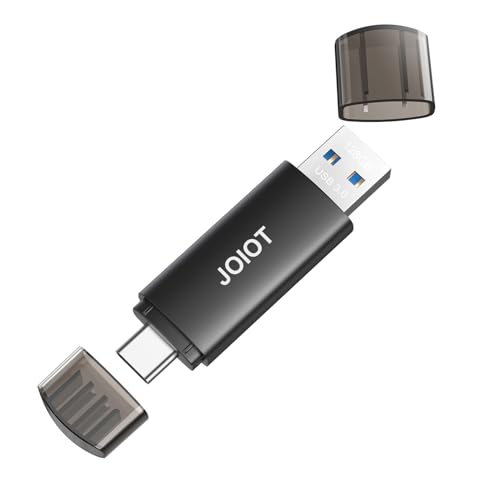128Gb Usb C Flash Drive Dual Usb 3.0 Flash Drive Type C + Usb A Portable Type-C Flash Drive 2-In-1 Usb-C Thumb Drive For Smartphone Tablet Computer Mac Iphone 15 Black