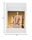 3dRose Edmond Hogge Jr Monuments and Memorials - Lincoln Memorial - 12 x 18 inch Garden Flag (fl_30593_1)