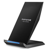Fast Wireless Charger, Wireless Charging Stand Compatible iPhone 17/17 Air/16/15/15 Pro/15 Plus/15 Pro Max/14/13, Nightstand Phone Charger Dock for
