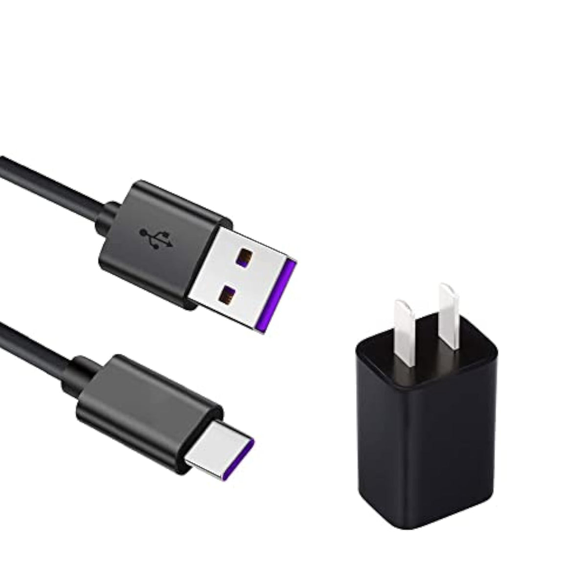 Power Bank Type-C Adapter Charger Compatible For Baseus Power Bank,Anker 325 Power Bank, Iniu Portable Charger,Iwalk, Spigen Pocketboost,Ravpower, Bonai (5Ft+Ac)