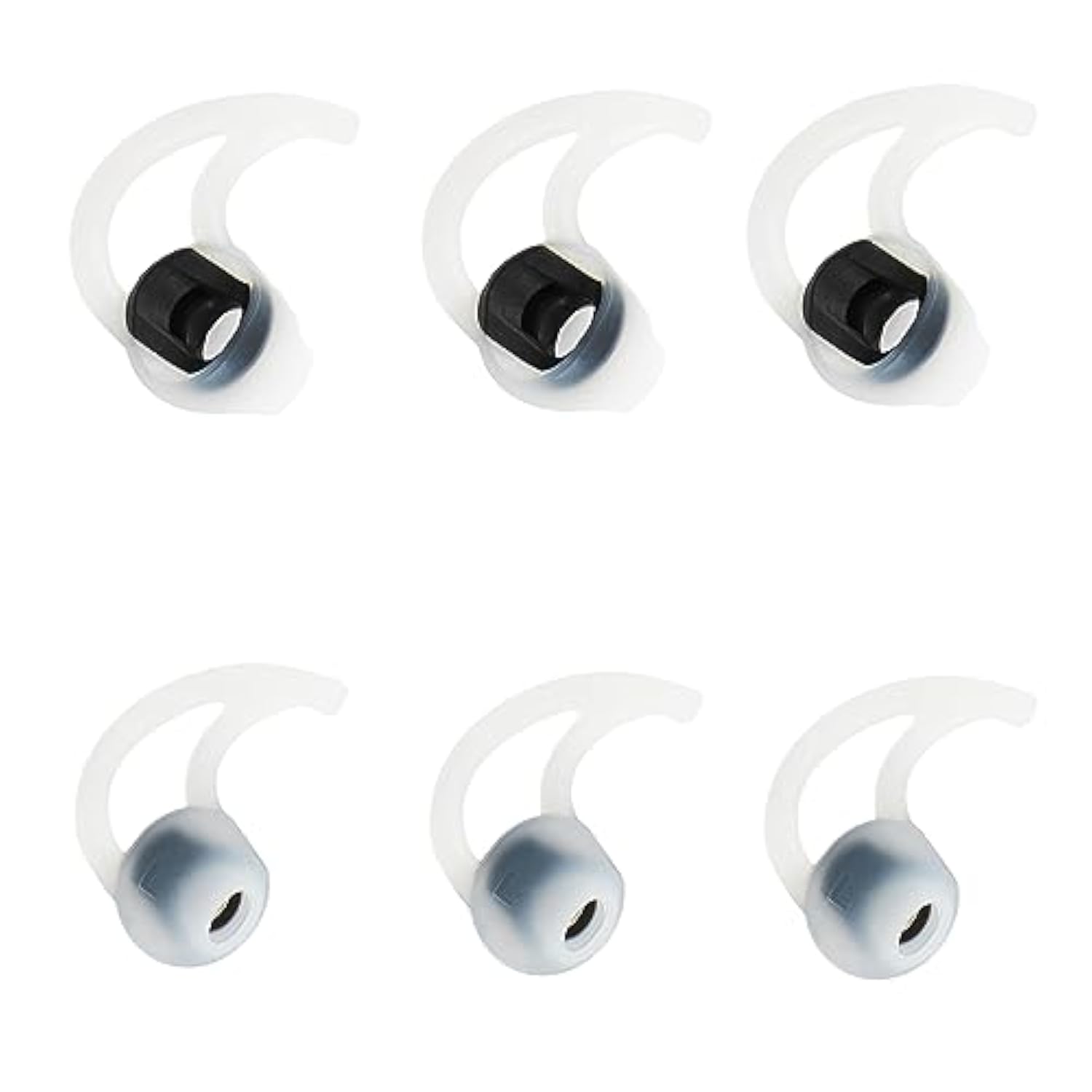 Large Earbud Tips 3 Pairs Soft And Comfortable Silicone Earbud Tips Noise Isolation Tips White Earbud Replacement Tips Compatible With Bose Soundsport Freestyle /Ie2 /Ie3 Earphones